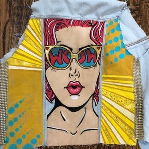 Painted Jean jacket